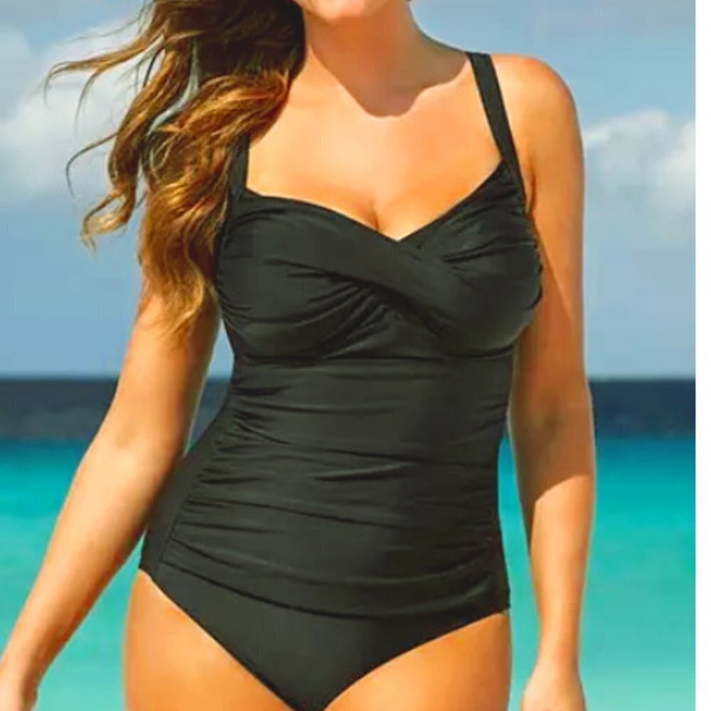 New Ruched Sweetheart twist One Piece Swimsuits For All